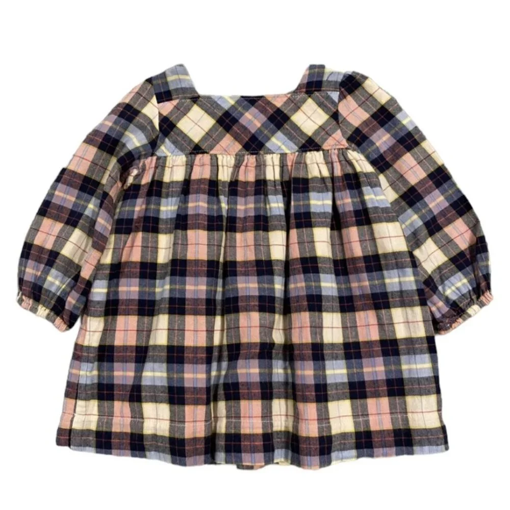 Baby Gap 12-18m Pink & Blue Plaid Dress